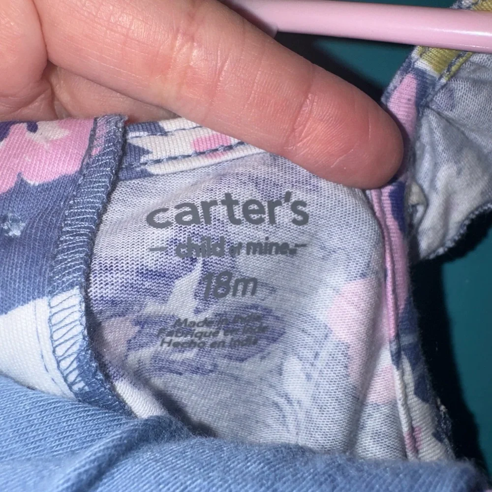 Carter's Blue and Pink Floral Dress - Picture 2 of 6